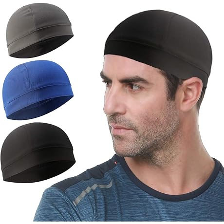 3 Pack Cooling Skull Caps Ridden Helmets Mens Womens