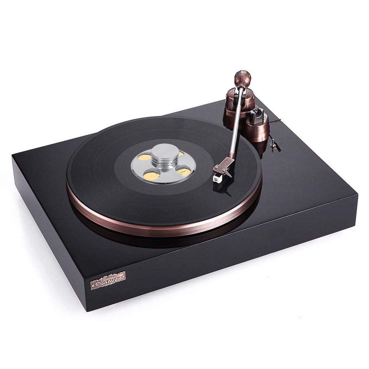 LP Tocadiscos Metal Cobre 320g Disco Estabilizador Record Peso/HiFi - Plata