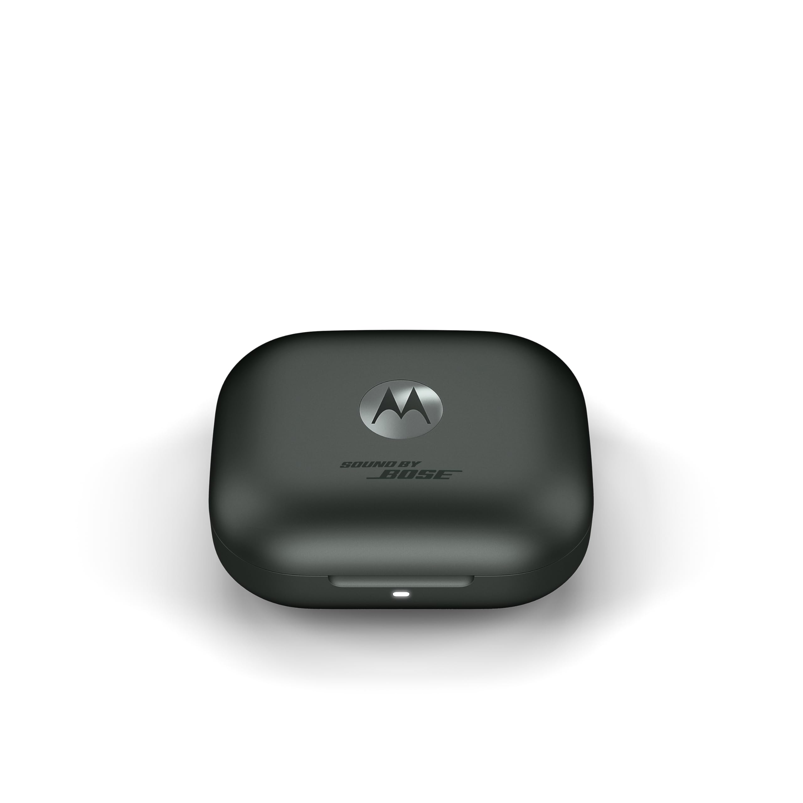 Motorola Mobility Moto Buds+ Sound by Bose (Bluetooth 5.3 Earbuds, Dolby Head Tracking + Dolby Atmos, aktive Geräuschunterdrückung, kabelloses Laden, bis zu 38 Stunden Akku),Forest Grey