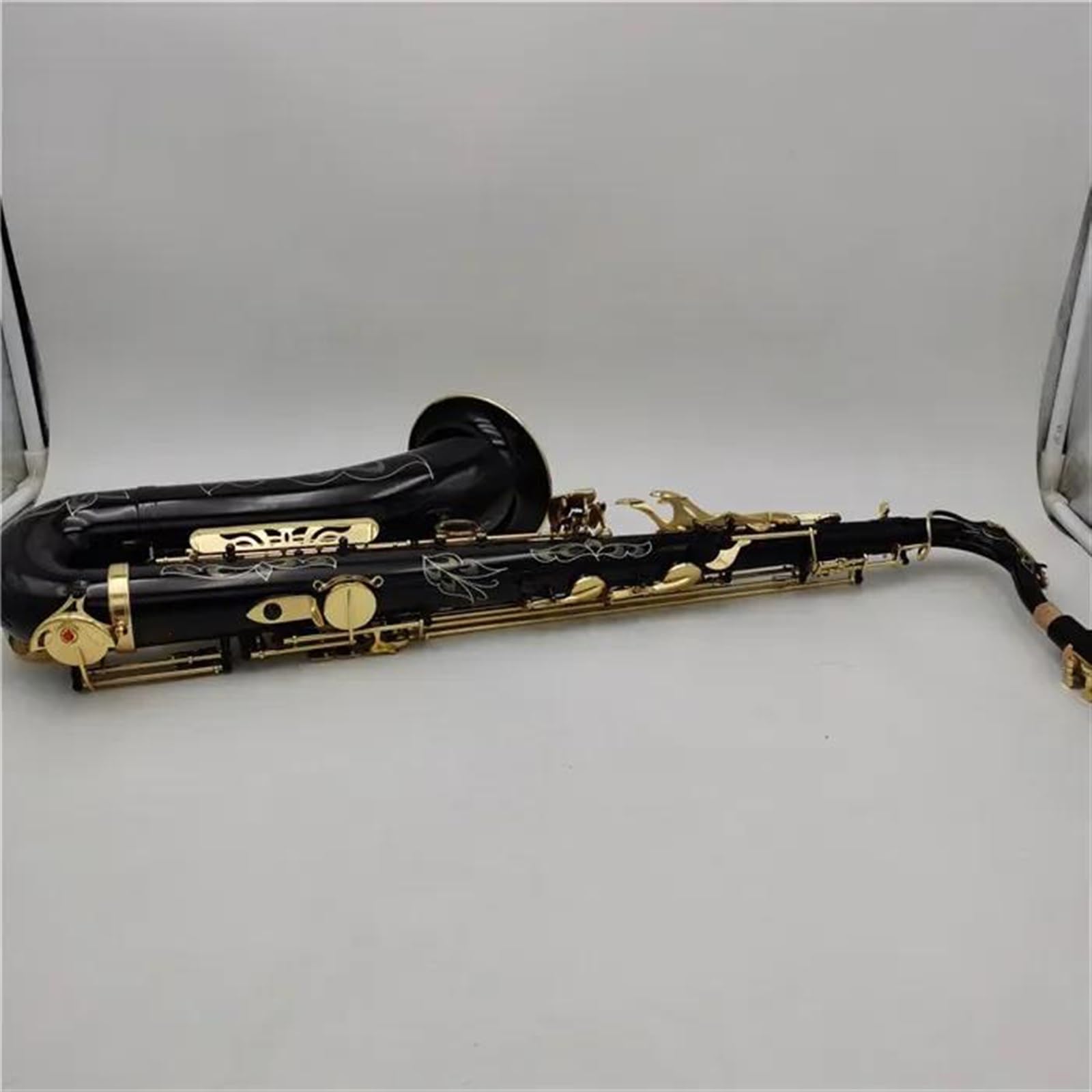 Saksofon Bb Saksofon Tenorowy Złoty Lakier Żółty Mosiężny Instrument Muzyczny Profesjonalny Z Akcesoriami Do Futerału