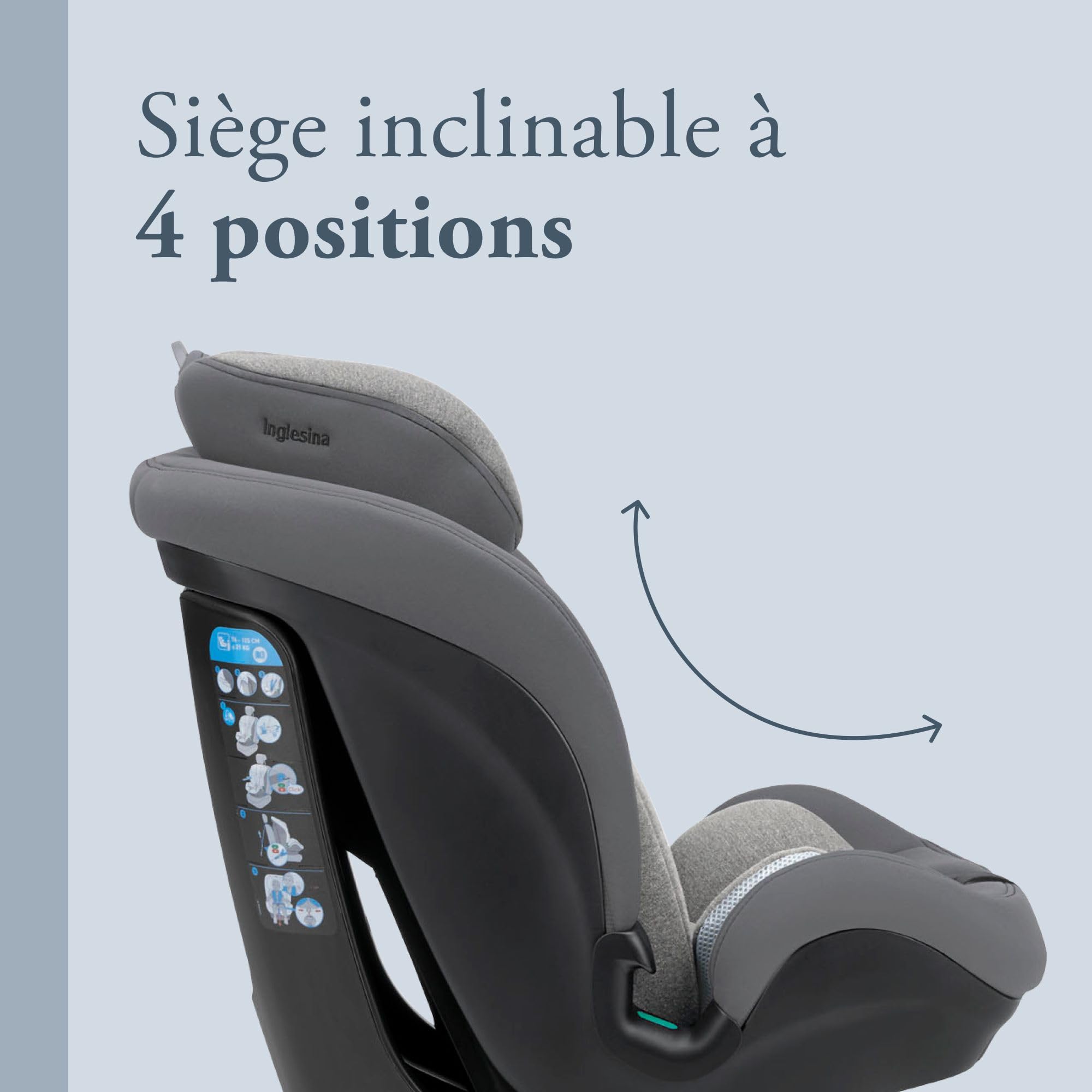 Siège Auto 9-36kg Inglesina Caboto i-Size - Stone Grey
