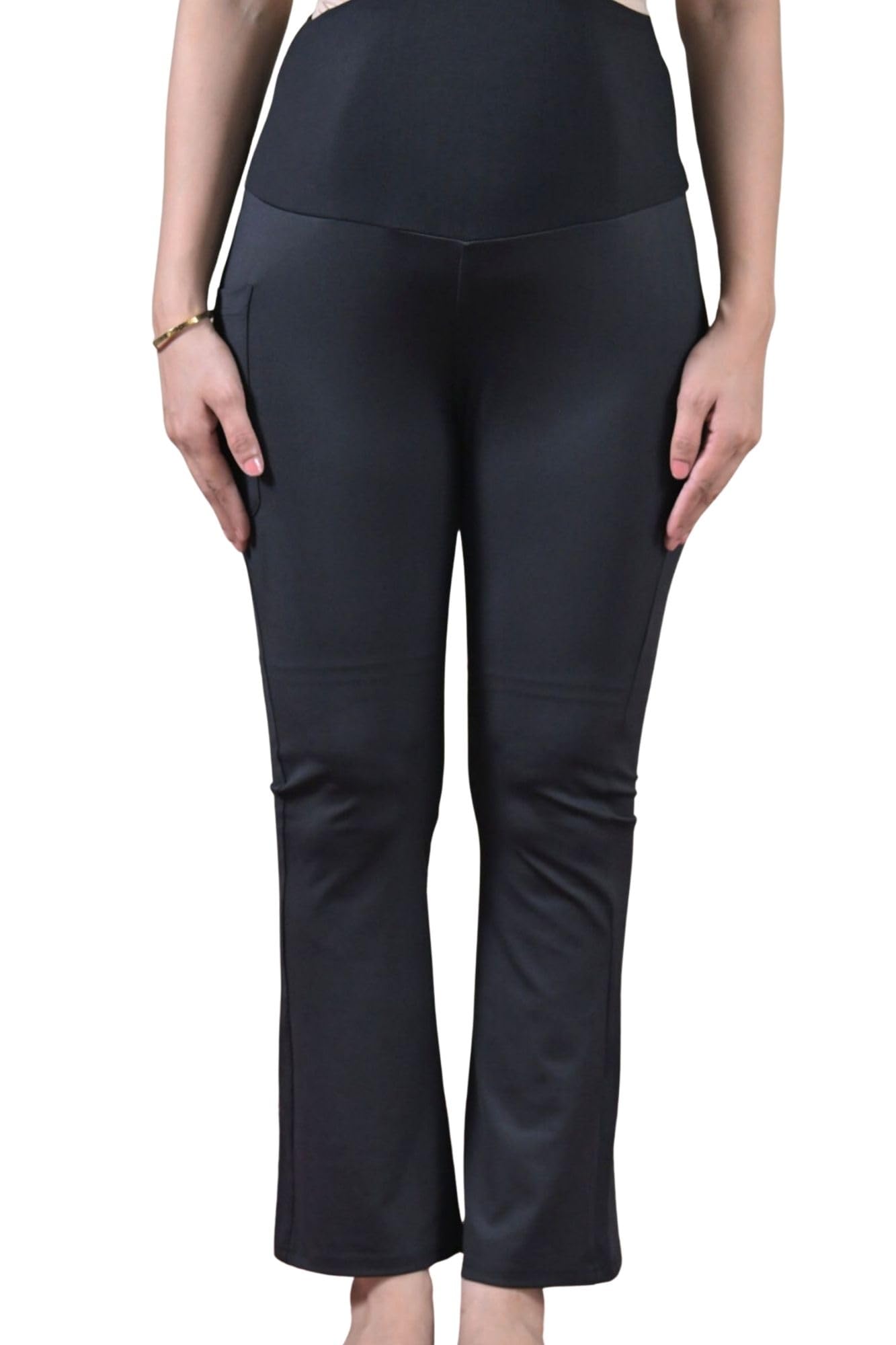 momzjoy All-Day Formal Poly Bootcut Fit Maternity Pant for Women-picture-27
