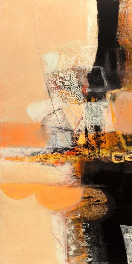 CANVAS-FRAMED-Nuovi-incontri-I-Abstract-wall-decore-framed-Vertical-size_138_X_68cm