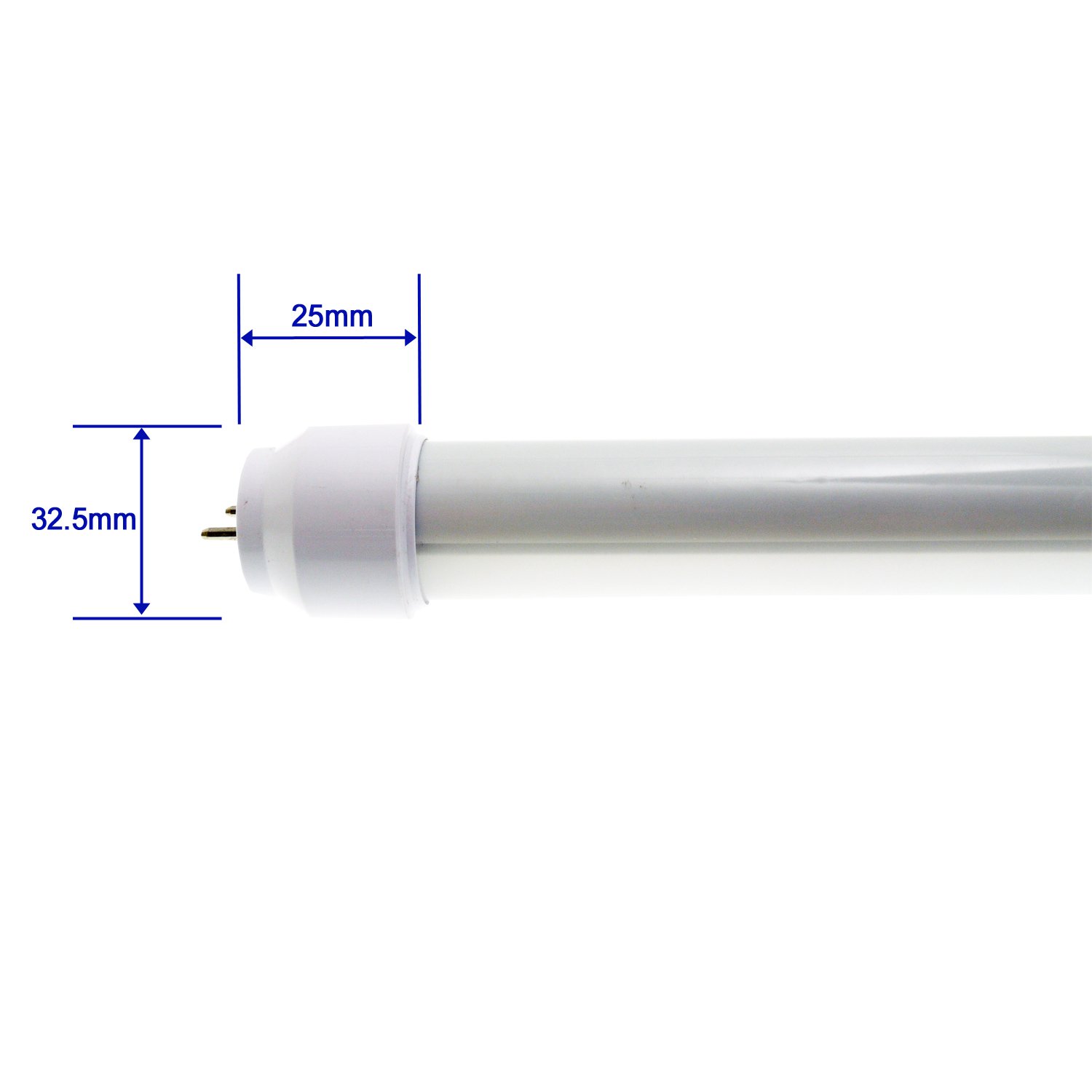 Amazon | 【両端部の管径32.5mmで防湿防雨形蛍光灯器具対応】直管形LED 