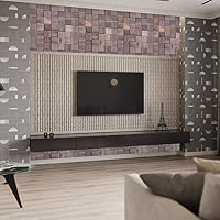 Vista 5 de Alenor Tessera Ice - Paneles de pared de madera 3D de 5.80 pies cuadrados, juego de paneles de madera natural recuperada, ajuste sin costuras