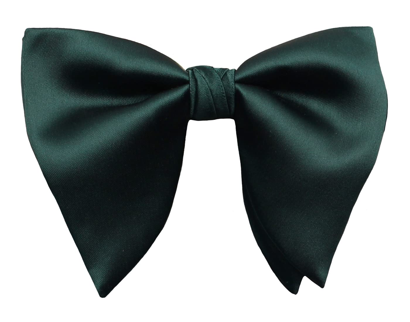 Mens Oversized Satin Silk Bow Tie Solid Color Formal Tuxedo Big Bowtie