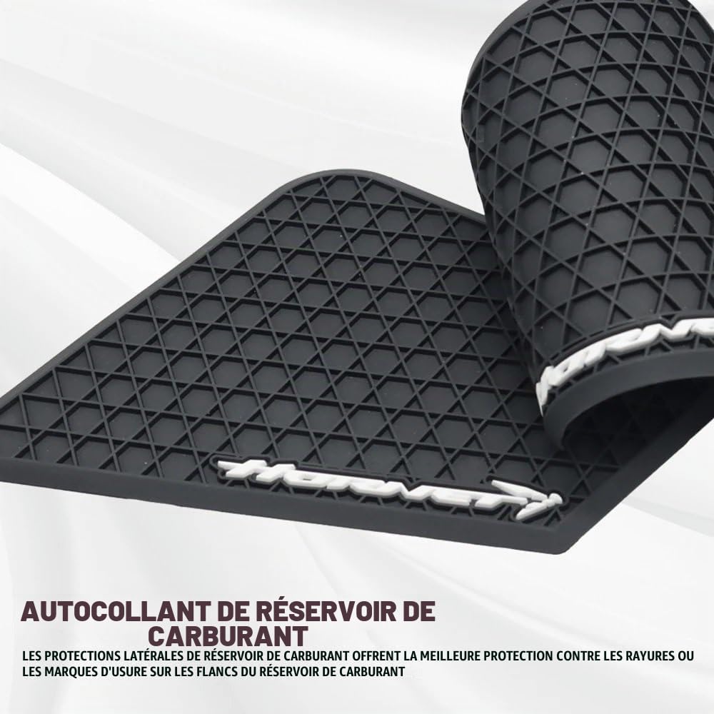 Protection Réservoir Autocollant Autocollants Latéraux Antidérapants Réservoir Carburant, Tampon Caoutchouc, Accessoires Moto Pour H&ONDA CB750 CB 750 HORNET 2023