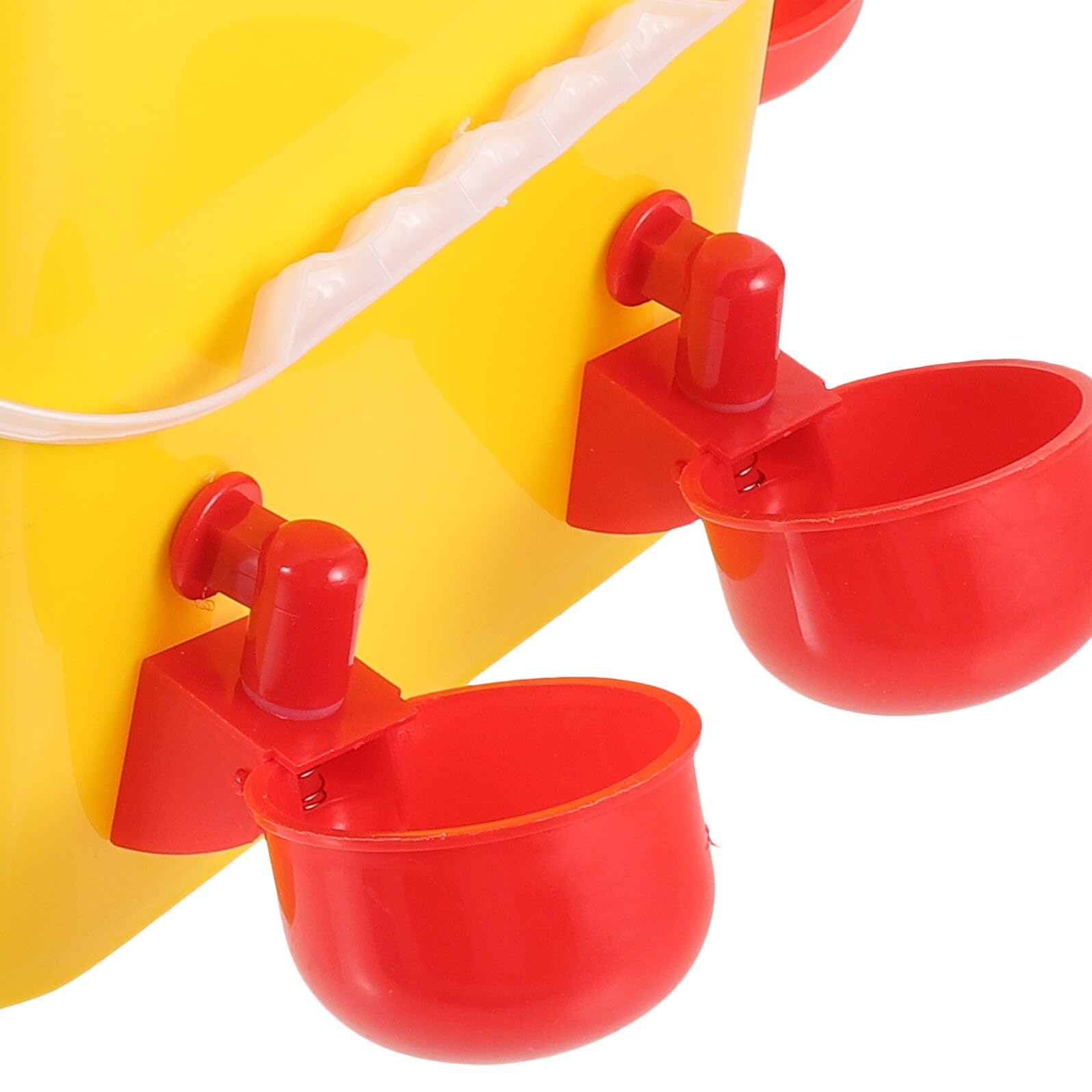 Anneome Mangiatoia Automatica Per Pollame Secchio Da 12l e 8 Bacinelle, Contenitore Alimentazione Polli Resistente Uv, Facile Da Pulire Per Allevamenti Domestici All’aperto