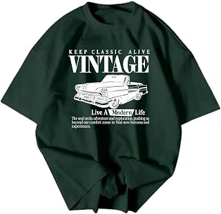 SHAIRA FASHION Cotton Blend Oversized Fit Half Sleeve Printed Round Neck T-Shirt for Men Price In India