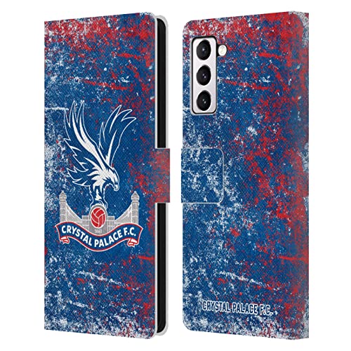 Étui portefeuille Galaxy S21+ Crystal Palace FC en cuir effet vieilli