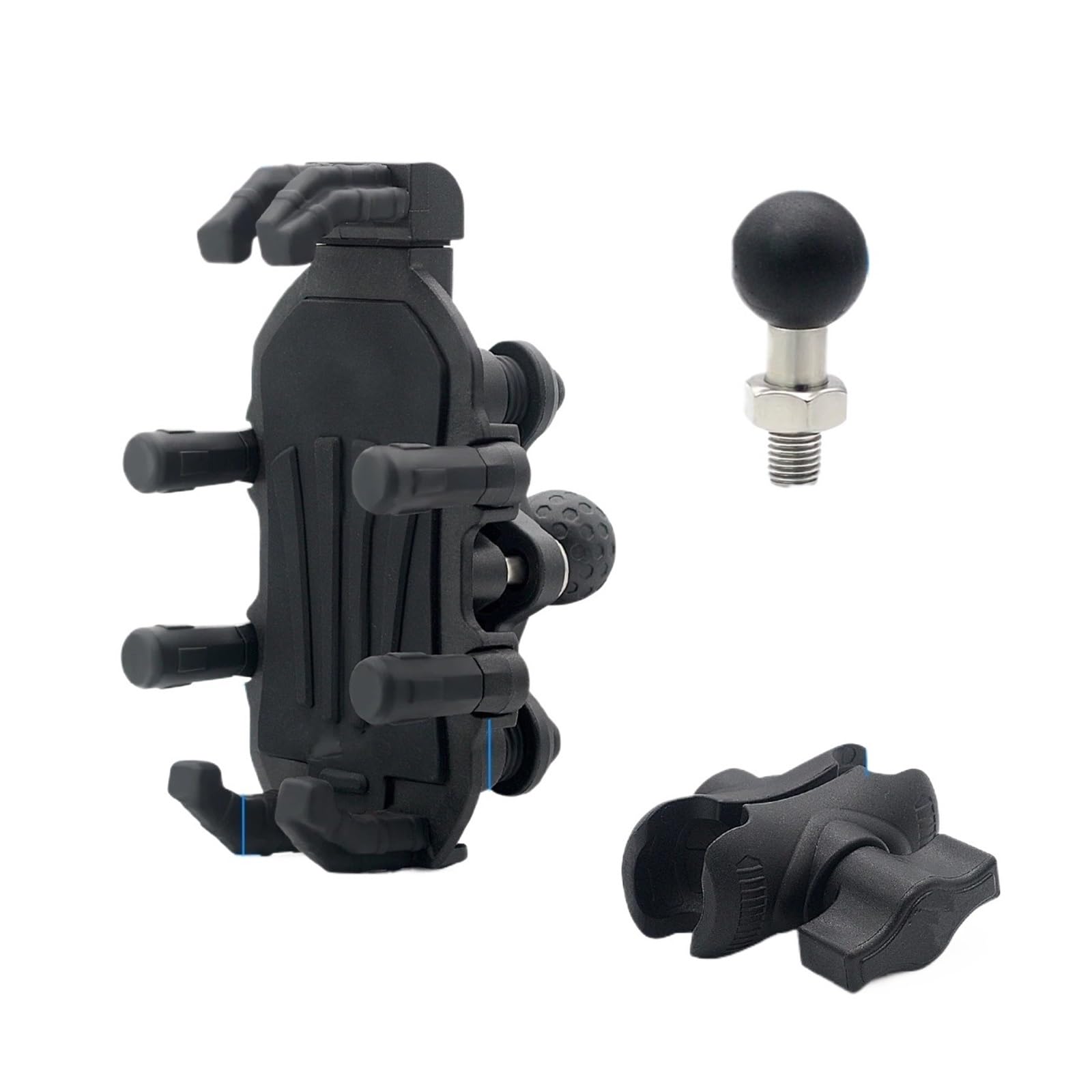 Support GPS Moto Support De Téléphone pour Moto avec Amortisseur, Rotule Réglable Et Rotative