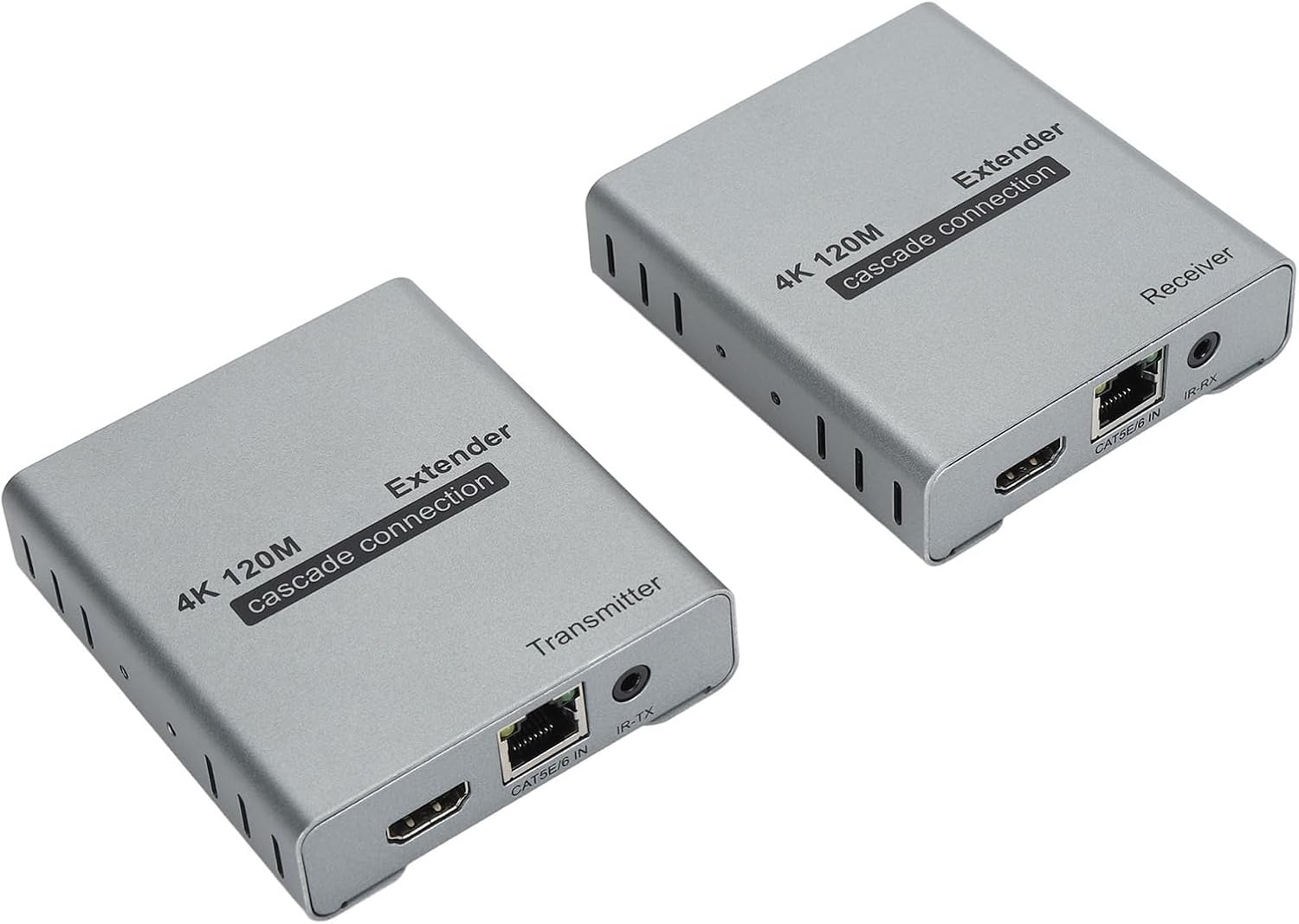 4K HDMI Extender, 120m Over Ethernet Extender Balun Cat5e /6 Ethernet up to 4K 60Hz 60 m / 1080P 120m, IR Control, Near Zero Latency (US Plug), Depisutarm51nbafei-13