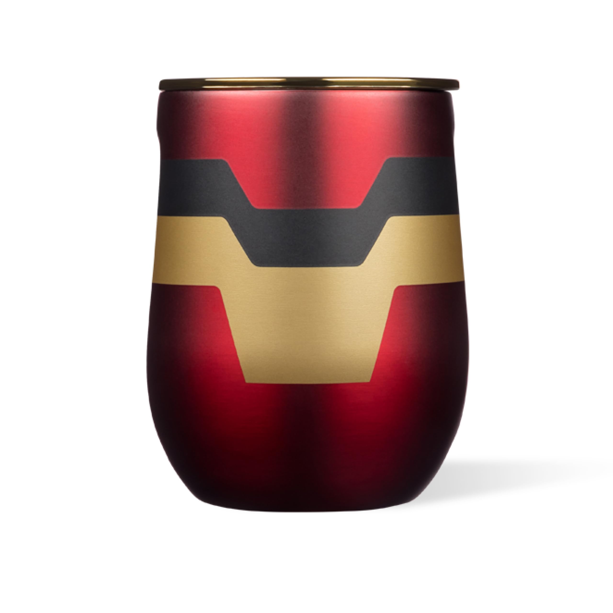 Stemless Insulated Wine Glass Tumbler - Keeps Beverages Cold 6 Hours & Hot 3 Hours - Stainless Steel - Easy-Grip - Summer Drinkware Gift - Keeps Drinks Ice Cold - 12 oz - Captain Marvel