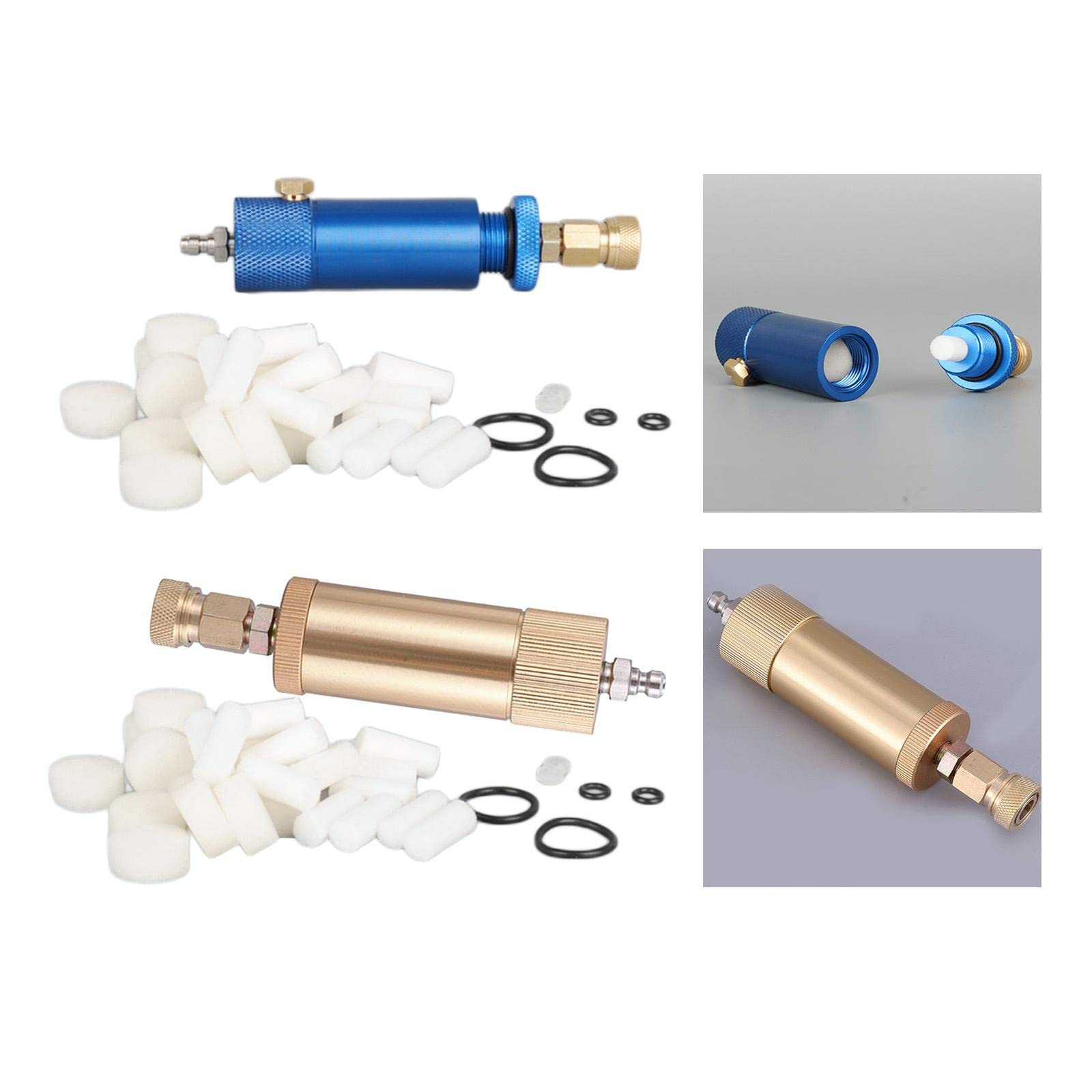 Oil Water Separator Quick Connect High Pressure for Air Compressor Pump Pcp Blue| Motors |Air Compressors