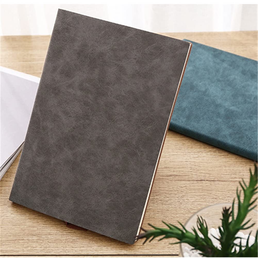Cuadernos Vintage de Pu con hebilla, papelería, reuniones de negocios, trabajo, suave, grueso, sencillo, diario para adolescentes (estilo a)