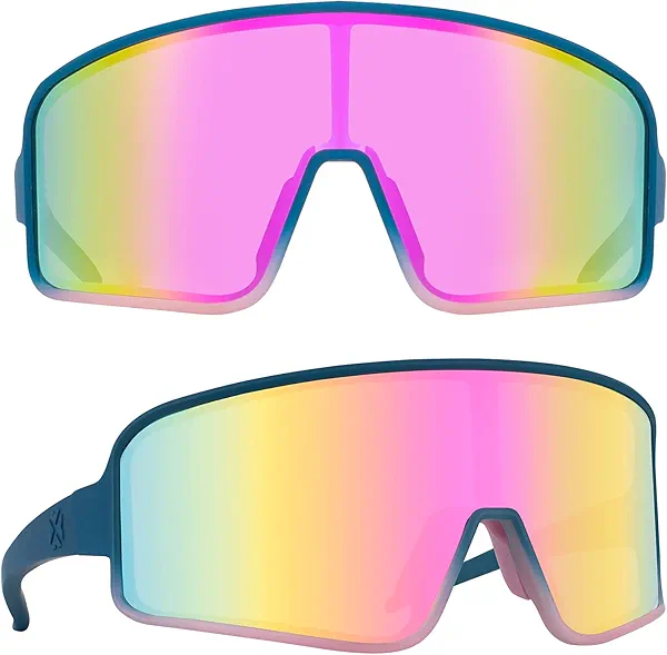 MAXJULI Polarized Sunglasses for Men Women, Windproof Outdoor Sports Cycling Running UV400 Protection Sun Glasses 8121