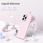 ORNARTO Compatible with iPhone 16 Pro Case 6.3",Chalk Pink