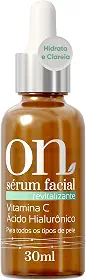 Sérum Facial Revitalizante ON com Vitamina C e Ácido Hialurônico Pele Firme e Iluminada Ação Antioxidante 30ml