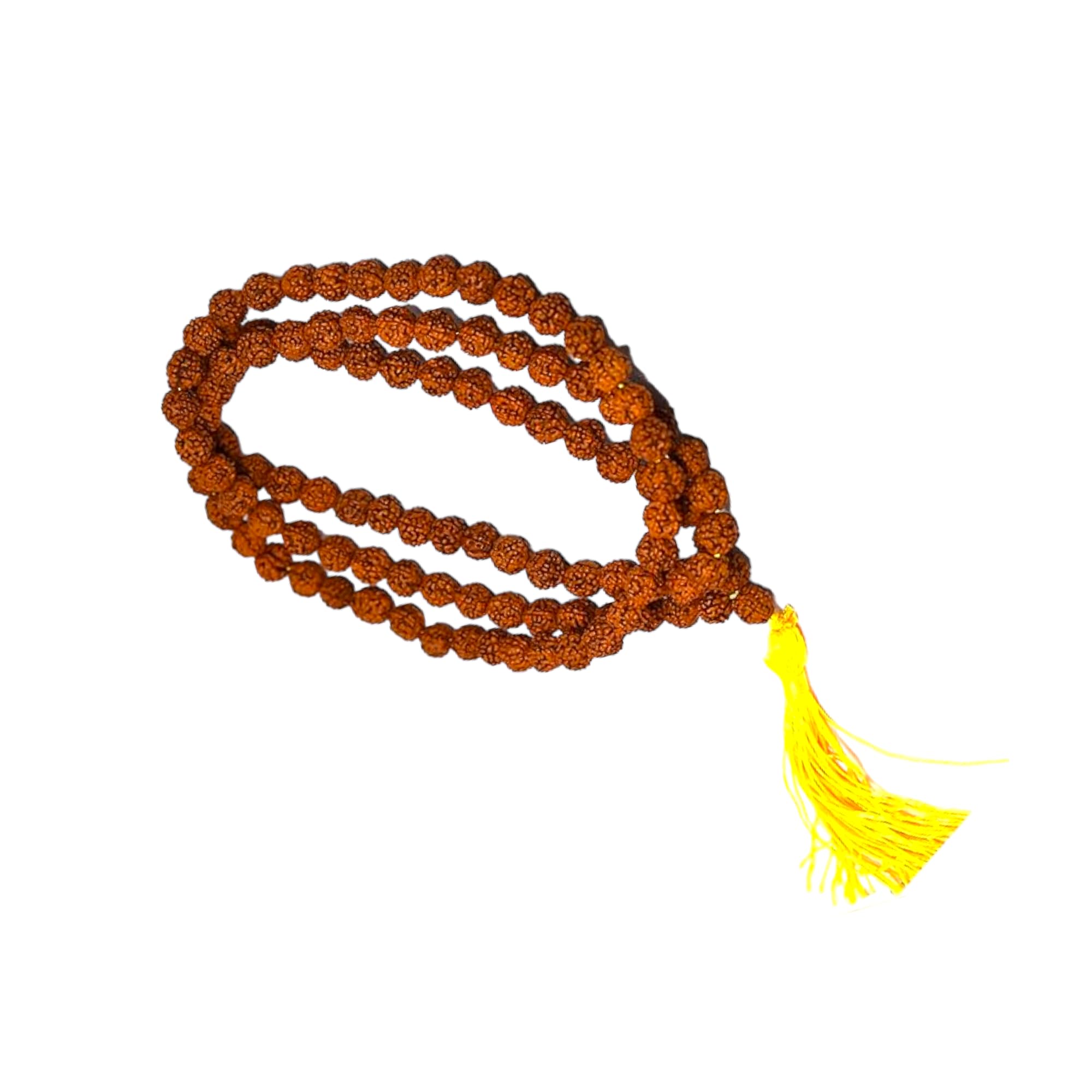 Orgonite Shop Rudraksha/Crystal Jaap Mala for Pooja (108+1 Beads) | Natural & Certified | Astrological Beads | Positive Effect | Unisex Both for Men & Women | Sacred Meditation Beads for Spiritual Bliss