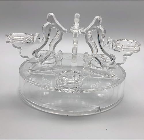 Miniatura 6 de Soporte de exhibición de base de bola de cristal acrílico, soporte de bola de esfera de vidrio transparente para 7 piezas, ornamento de escritorio