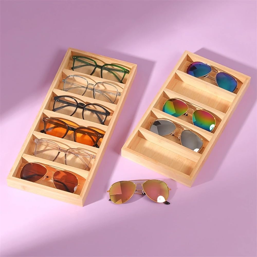 Brillendisplay Organizer, breite Anwendung, exquisite Handwerks-Sonnenbrillen-Aufbewahrungsbox, kratzfeste Brillenbox