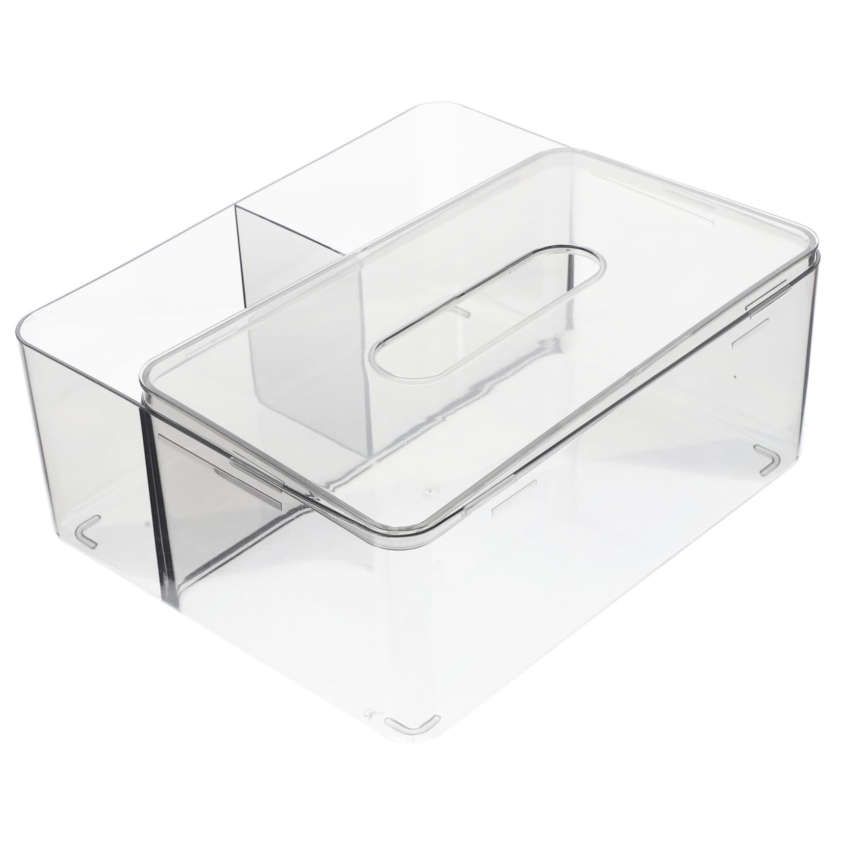 MUCKLILY Sturdy Material Tissue Box Cover Napkin Holder for Office Home Car Modern Design (Blue)