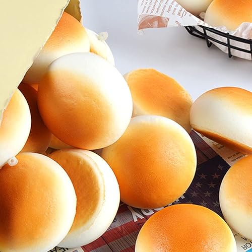 Miniatura 4 de LUOZZY 4 piezas de pan falso, modelo de pan de PU, decoración de pan artificial, juguetes de pan, simulación de forma de pan, accesorios de