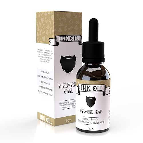 Ink Oil Aceite para barba mezcla de aceites orgánicos de primera calidad  Aceite natural para barba para el crecimiento de los hombres  Ingredientes