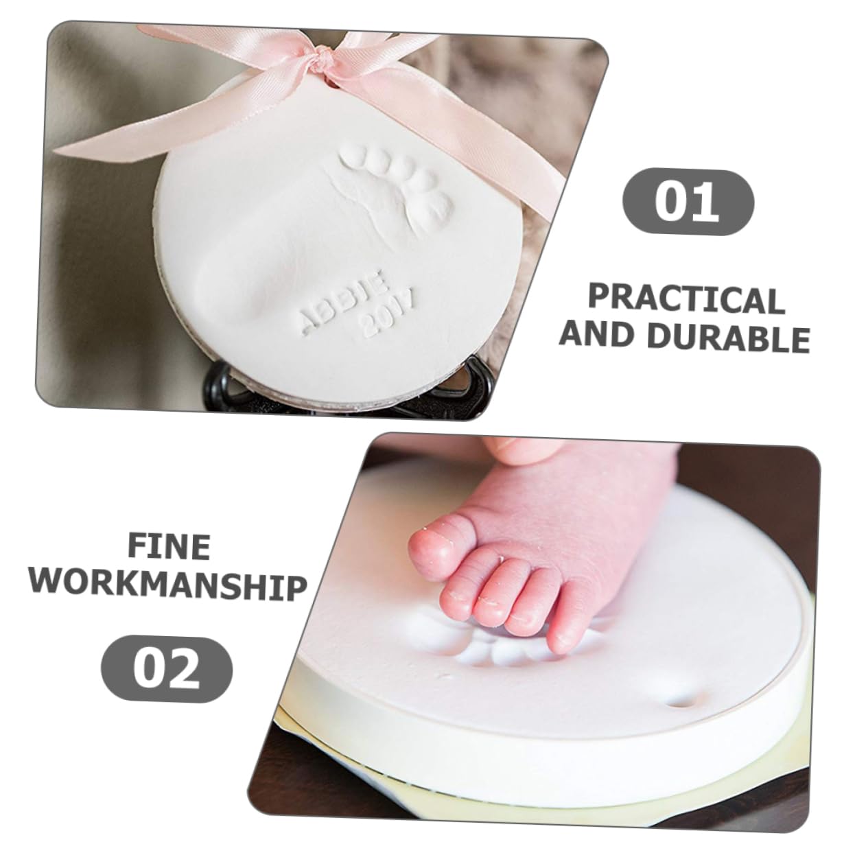 BESPORTBLE Unique Baby Handprint Footprint Keepsake Infants Footprint Keepsake Pad Perfect Birthday Present for Boys and Girls