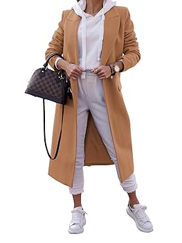 Amazon.com: Zwurew Women's Wool & Pea Coats Double Breasted