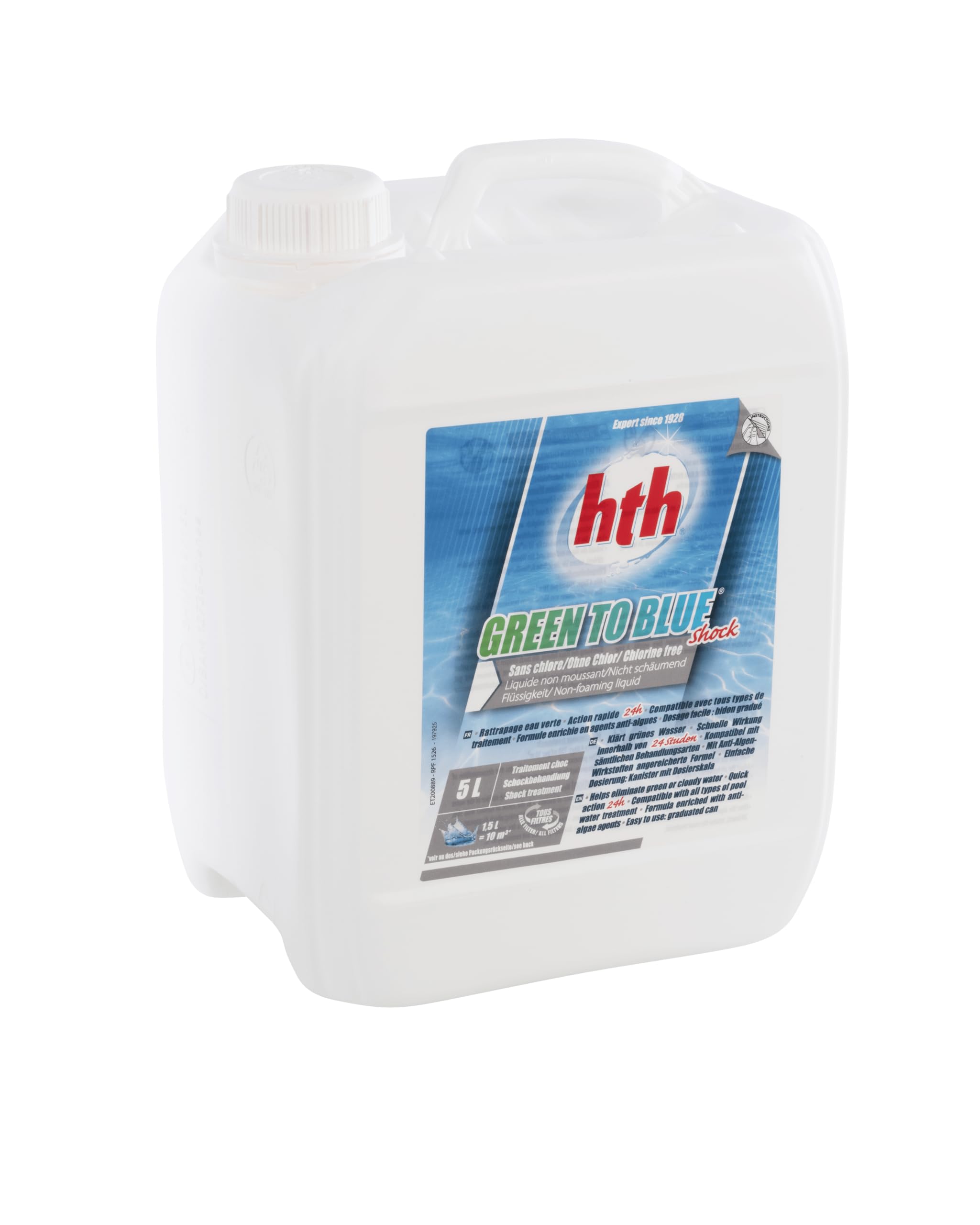 Hth Green to Blue Shock 5kg - Rattrape Eau Verte ou Trouble