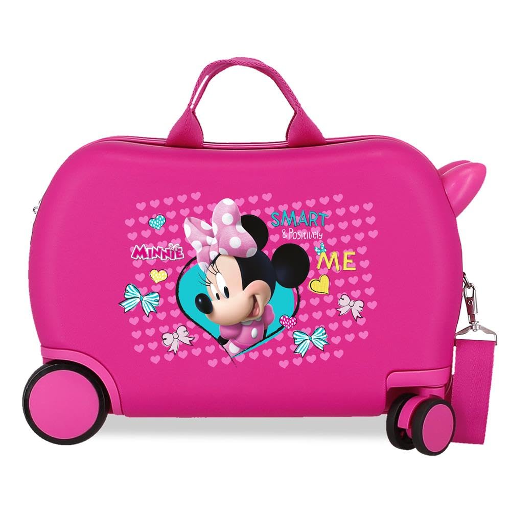Disney Joumma Disney Enjoy Minnie Maleta Infantil Rosa 45x31x20 cms Rígida ABS 24,6L 1,8 kgs 4 Ruedas Equipaje Mano