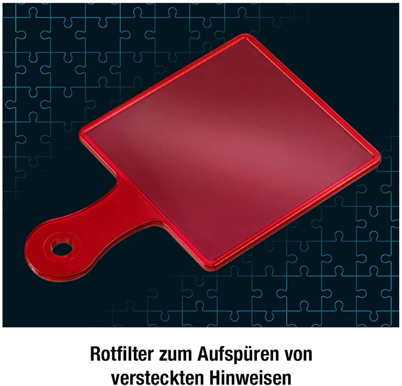 Die drei ??? Kids - Krimi Puzzle - Spuk auf dem Schulfest von KOSMOS 697983, Leuchtet im Dunkeln, 200 Teile, Lesen, Puzzeln, Rätsel lösen, Detektiv Puzzle für Kinder ab 8 Jahre