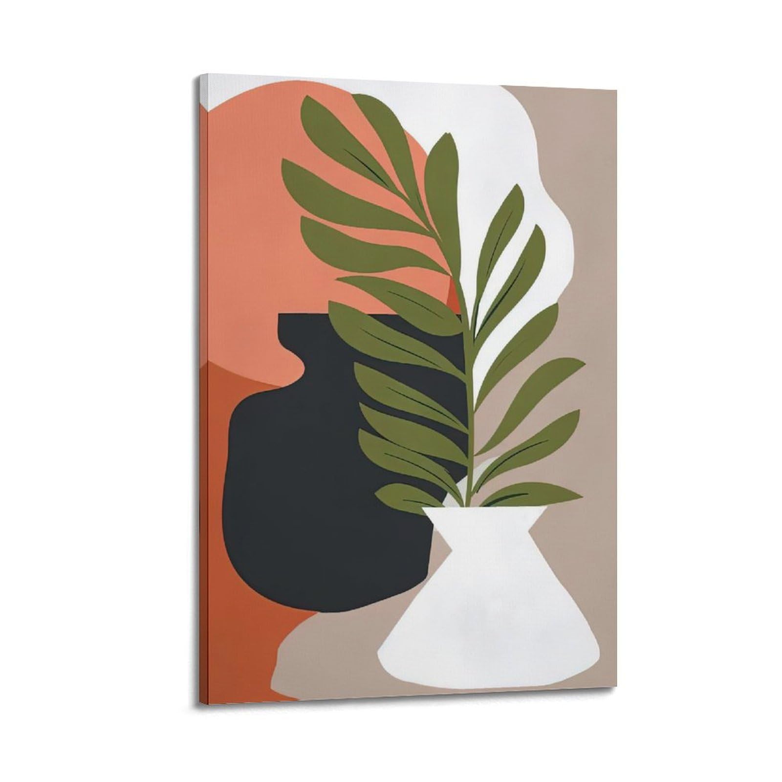 DLJGDS Plant Poster Illustration Grass Decorative Painting Canvas Wall Posters And Modern Family Bedroom Decor 24x36inch(60x90cm)
