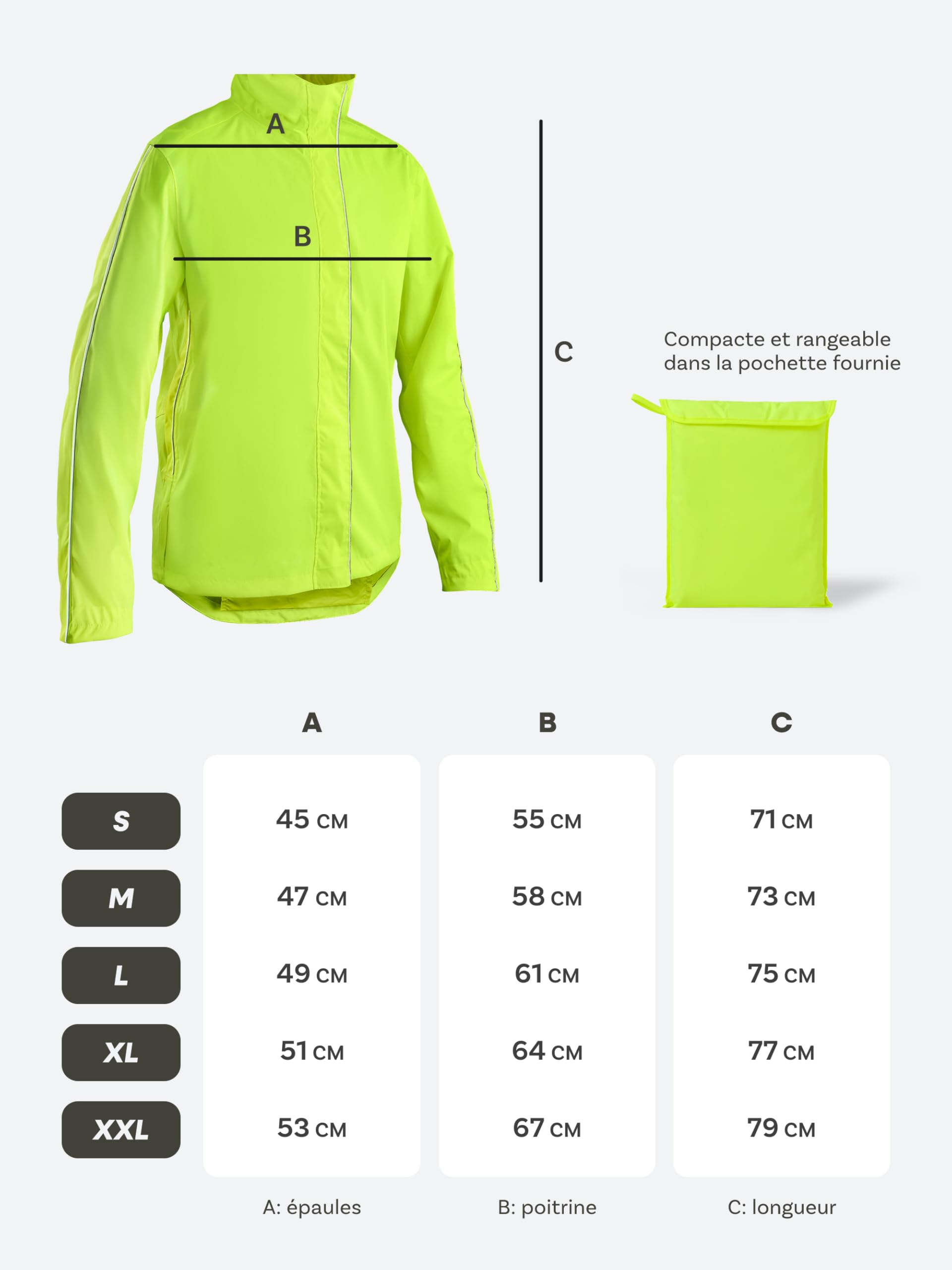 Prowiste Veste de cyclisme Homme & Femme - Imperméable et Respirante - Veste de Pluie de Vélo Réfléchissante avec Capuche & Poche Arrière