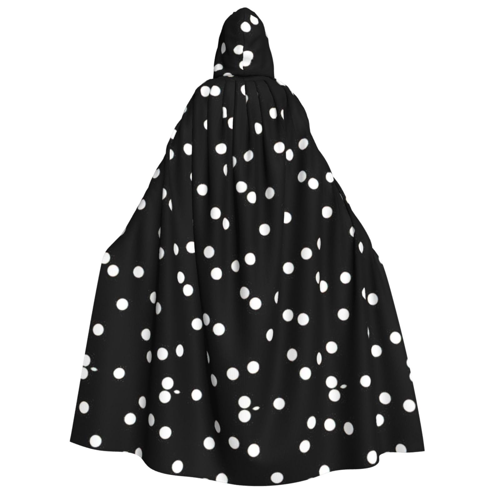 Cape à capuche imprimé pois imprimés graphiques pour carnaval - 8