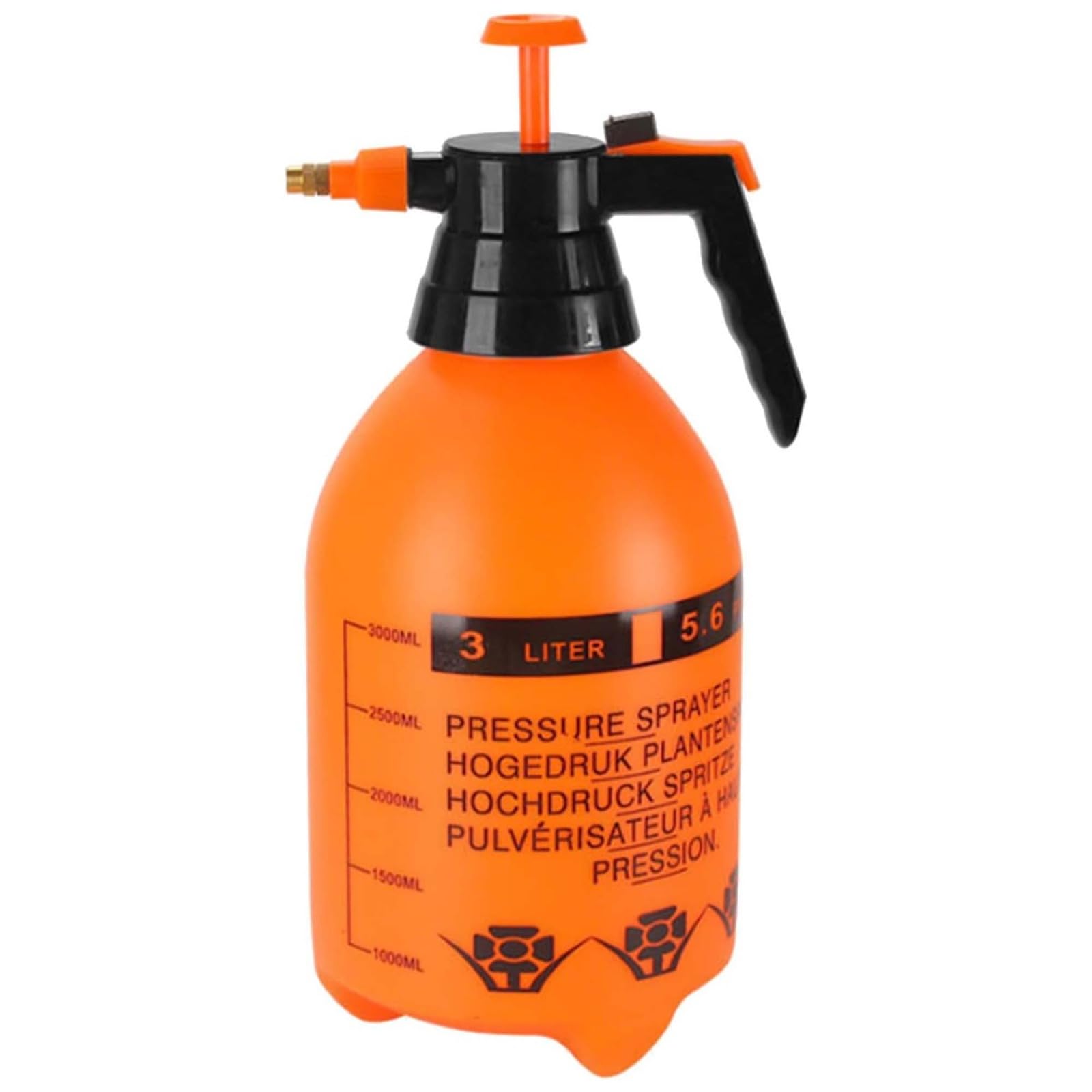 PNJB Manual Pressure Sprayer Pump, Handheld Garden Tool, Adjustable Nozzle, Durable and Portable, Spray Bottle for Gardening, Pest Control, Cleaning & Sanitizing (3L)
