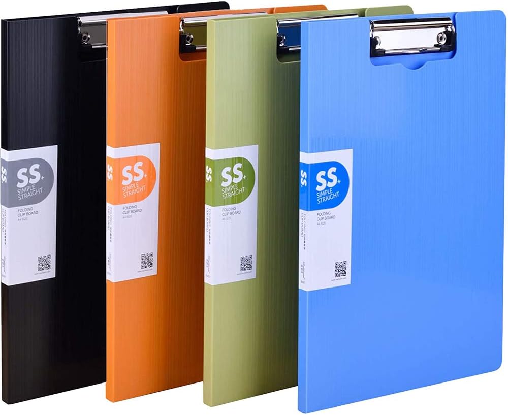 2 Pcs Folding Clipboard,Clipboard Foldable 9x12.5 inch
