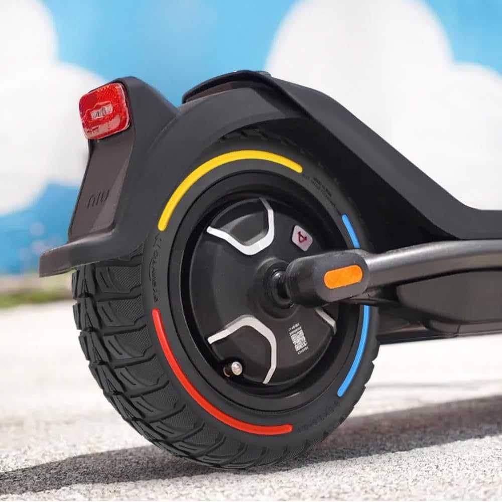 Neumáticos 9,5 x 2,5 – 6,1 pulgadas, neumáticos sólidos de goma maciza para NIU KQi3 Sport/Pro/Max Scooter eléctrico delantero o trasero neumáticos de repuesto macizos de panal de abeja (2)