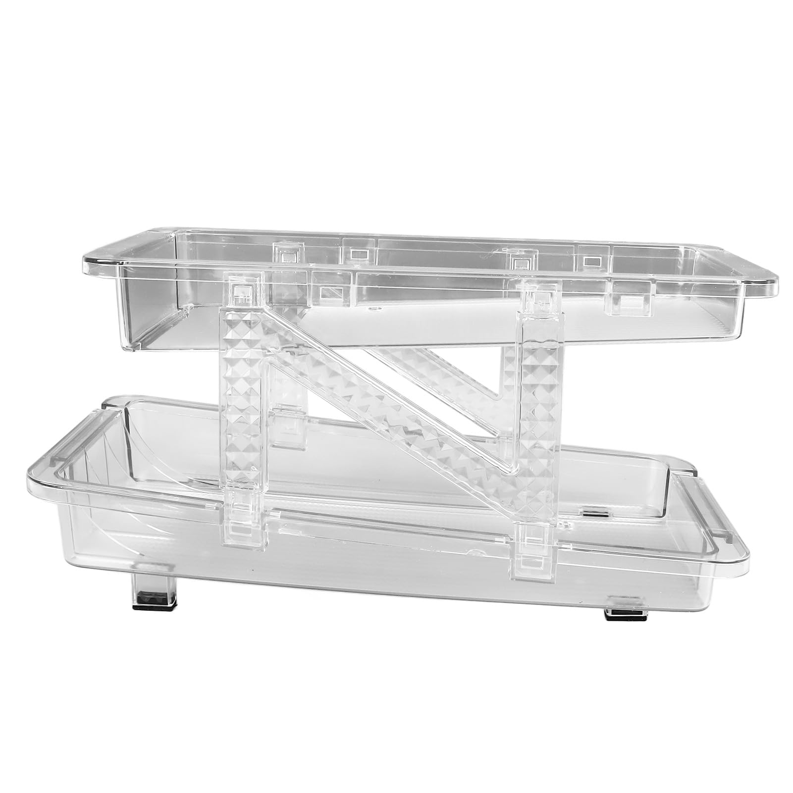 Dispensador de latas de refrescos para refrigerador, 2 capas, ajustable, automático, transparente, organizador de bebidas, despensa, encimera, 2 unidades