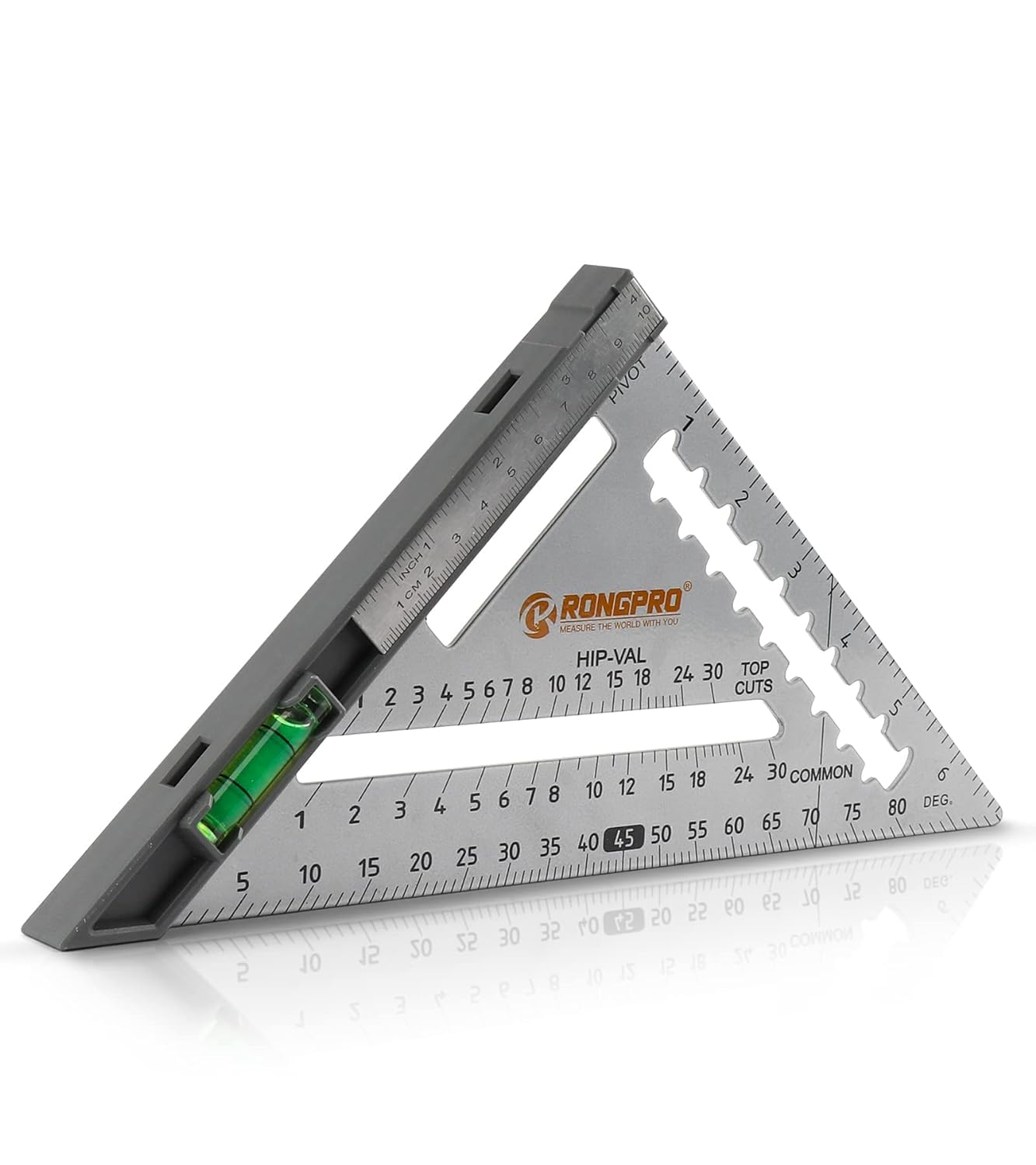 Multifunctional Rafter Square, 7 Inch Triangle Carpenter Square Metal Alloy, Rafter Square Layout Tool - Metal