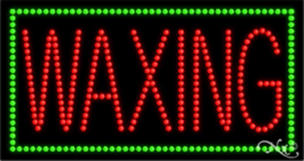 17x32x1 inches No Waxing Animated Flashing LED Window Sign