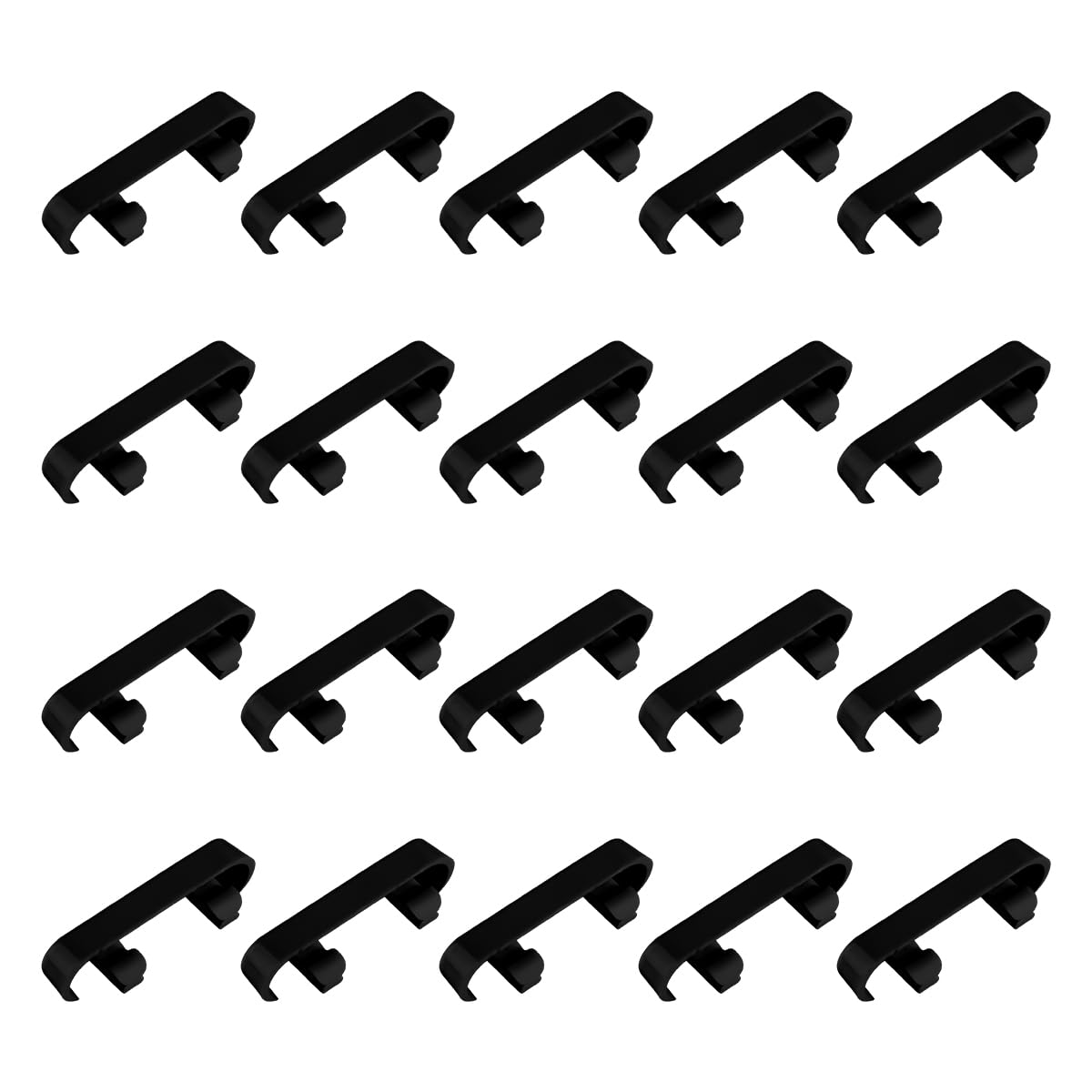 Lotsdonxia Black 20 Pcs Window Drainage Cover Caps, Weep Hole Covers For Double Glazing Windows, Replacement Drainage Caps For Upvc Window Frames Maintenance (Black)