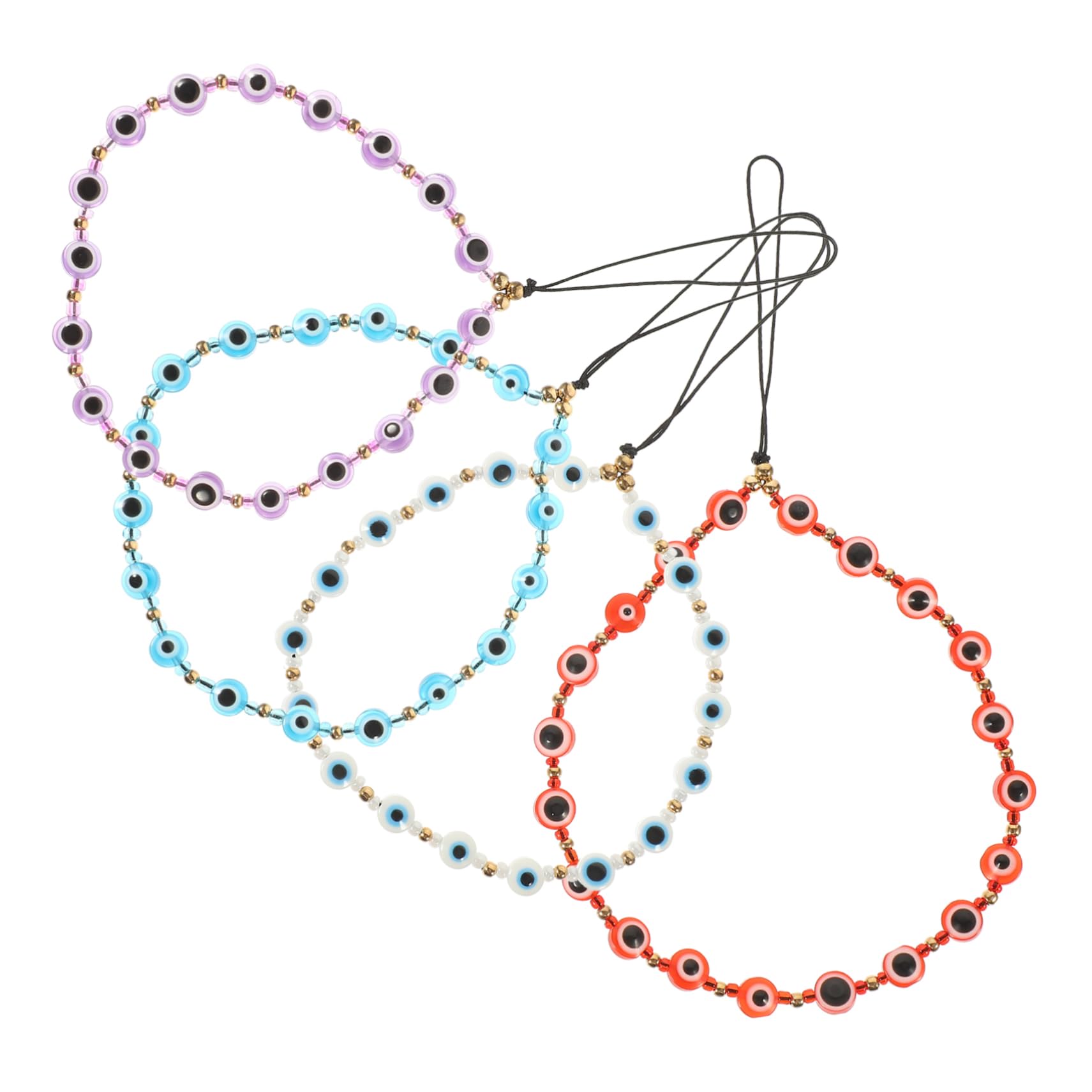 Lurrose Beaded Handy Lanyard Teiliges Mit Augen Handy Strap Charm Für Smartphones Und Kreativ Für Frauen Und Mädchen Schickes Design Praktisch Und Leicht Verhindern