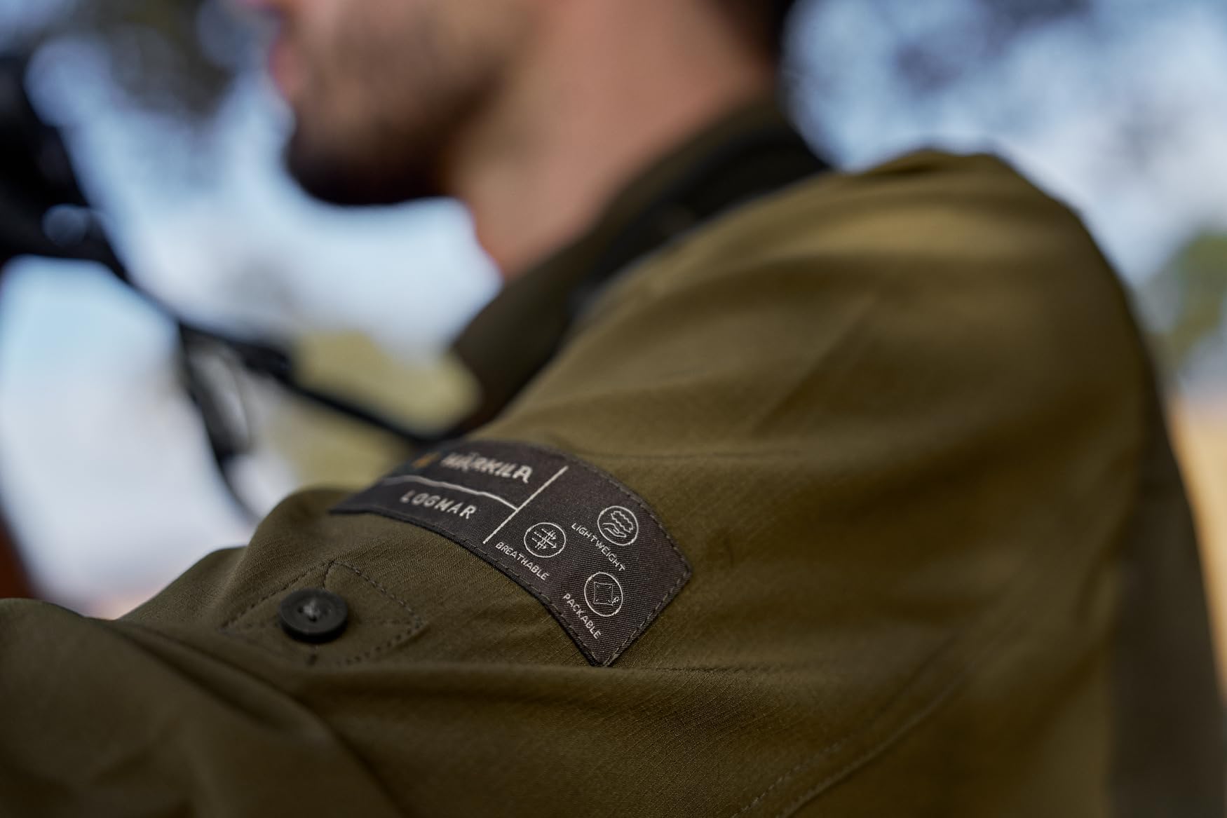 Härkila | Logmar Lightweight L/S-Shirt | Professionelle Jagd Kleidung & Jagd Zubehör | Skandinavische Qualität Made to Last | Farbe: Dark Olive/Willow Green, M