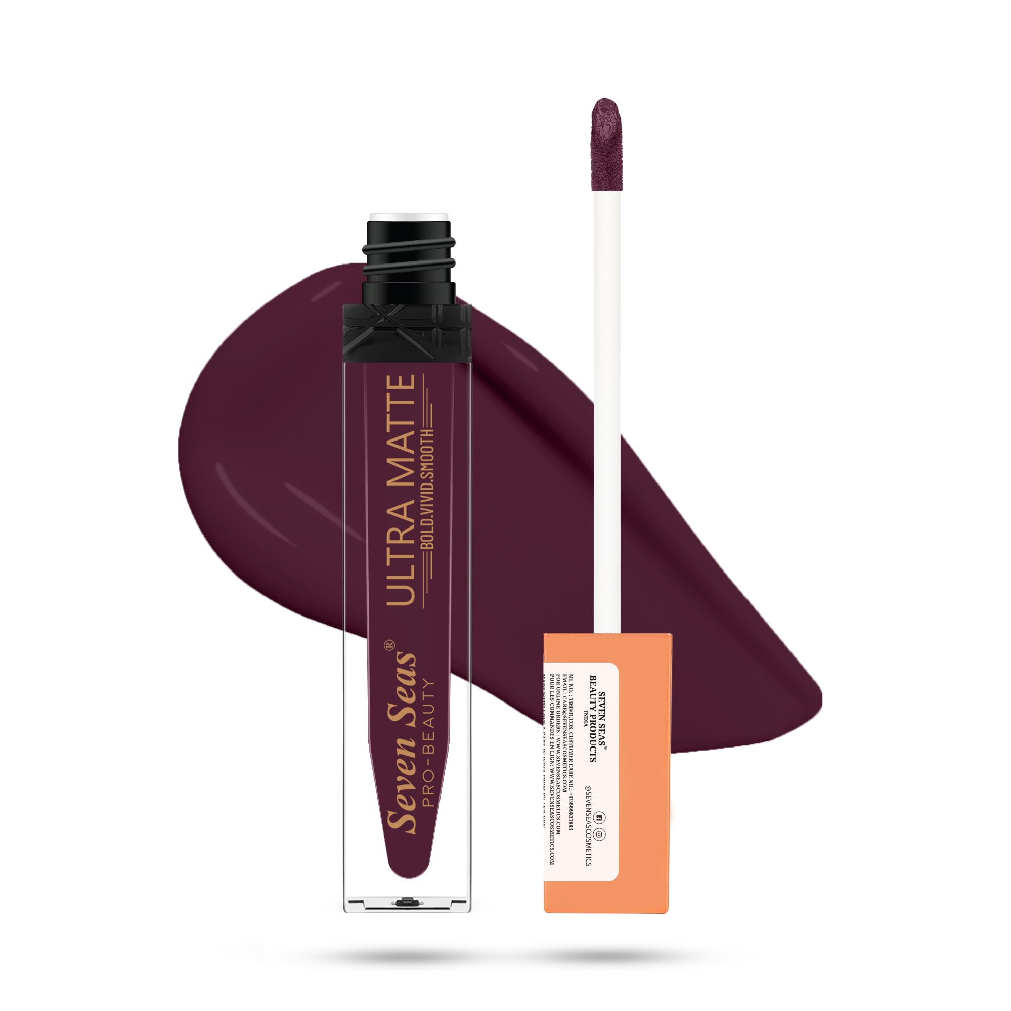 Seven Seas Ultra Smooth Matte Liquid Lipstick | Smooth Lip Color | Weightless Finish | Liquid Lipsticks for Women (Castro)-image-42