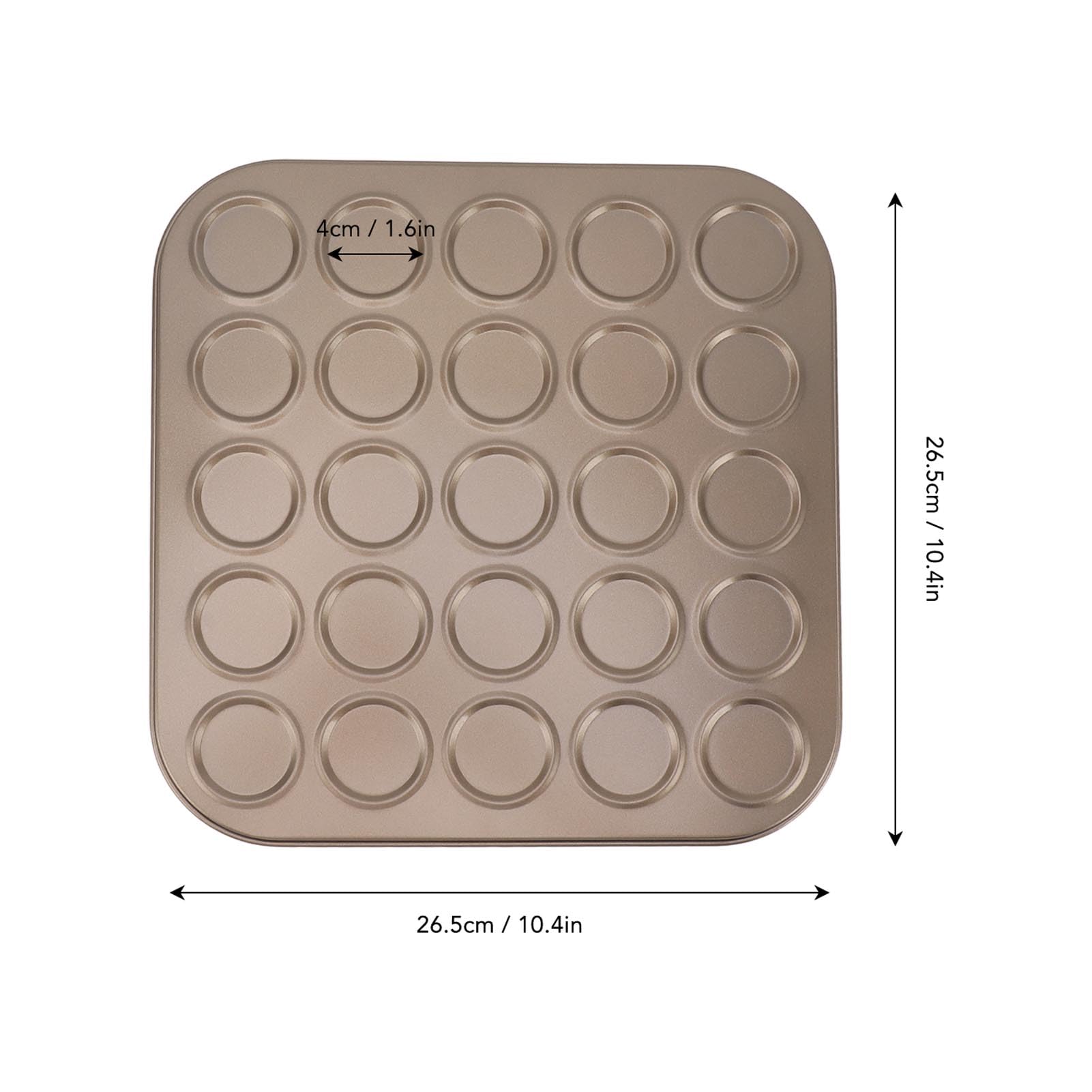 Teglia per torte Macaron, vassoio da forno antiaderente per Macaron, utensili da forno per biscotti Macaron in metallo per forno, strumenti da per torte croccanti (oro)