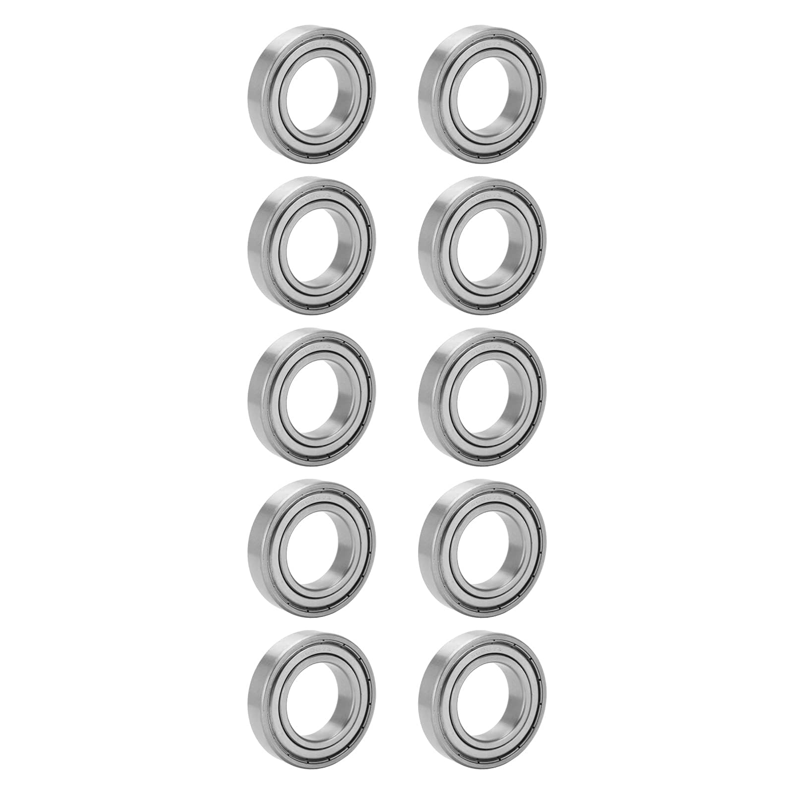 10-teiliges Miniaturlager S6007ZZ, doppelt abgeschirmte Wälzlager aus Edelstahl, 62 x 35 x 14 mm, für industrielle Walzmaterialien