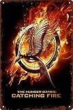 JIOBEATS The Hunger Games - Catching Fire Film Posters Retro Metal Tin Vintage Sign 12 X 8 Inch Game Room Man Cave Wall Decor