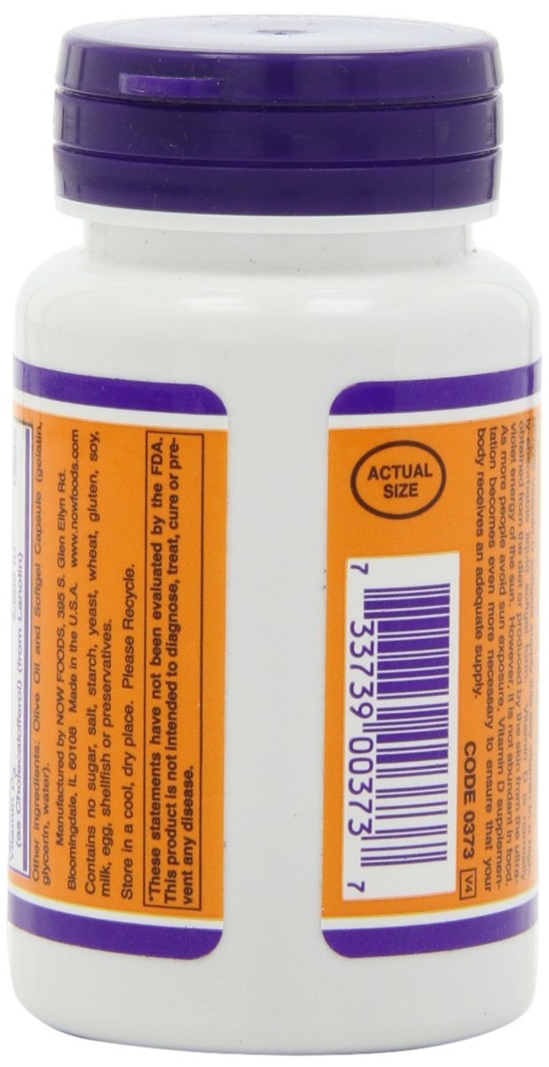 食品 NOW Vitamin D-3 5000 IU 240 Softgels Amazon.com: NOW Foods Vitamin D-3 5000 IU 240 Softgels (Pack of 2